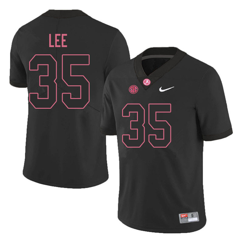 Men #35 Shane Lee Alabama Crimson Tide College Football Jerseys Sale-Blackout
